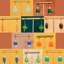 Load image into Gallery viewer, The Artemisia Rainbow Beaded Earrings
