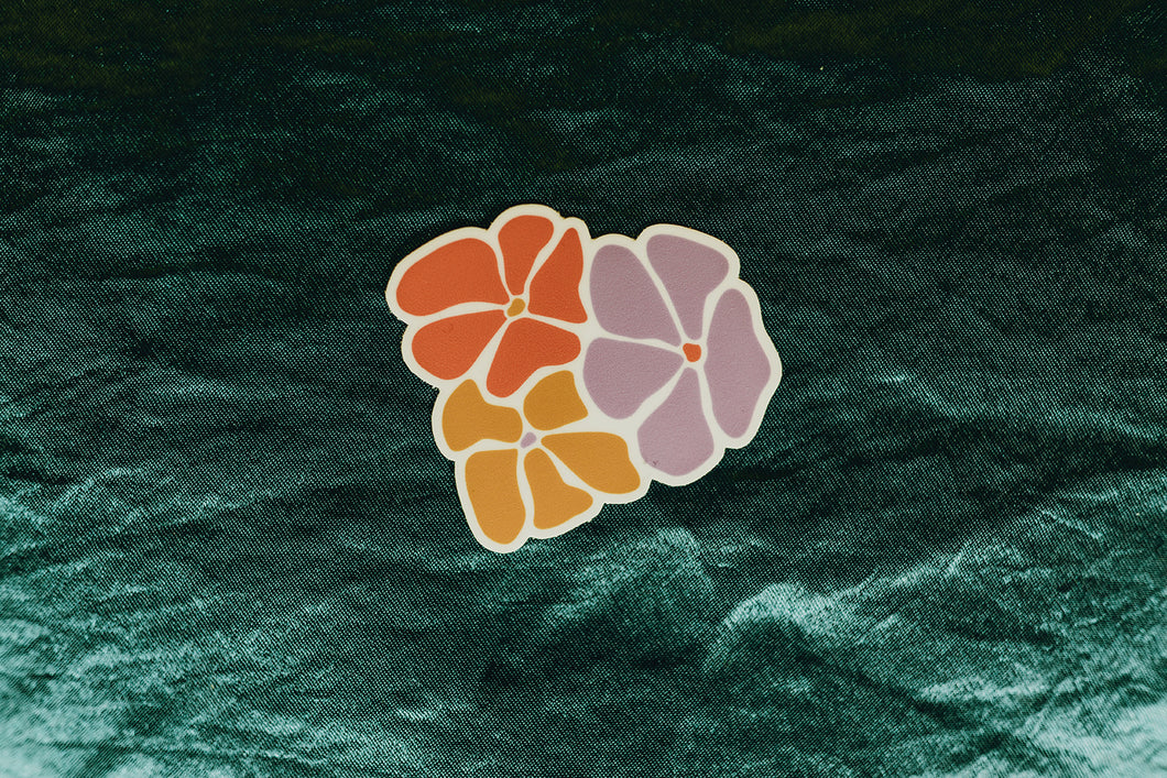 The Abstract Floral Sticker