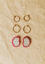 Load image into Gallery viewer, The Dragonfruit Charm Hoops
