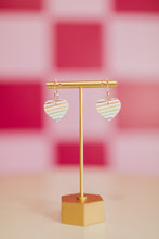 Load image into Gallery viewer, The Claude Rainbow Heart Hoops
