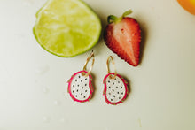 Load image into Gallery viewer, The Dragonfruit Charm Hoops
